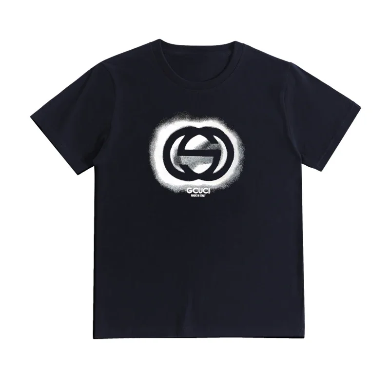2025 New model Sp Summer 2025 New High Fixed Light Luxury High-grade Letter High Street Tide Brand American Short-sleeved T-