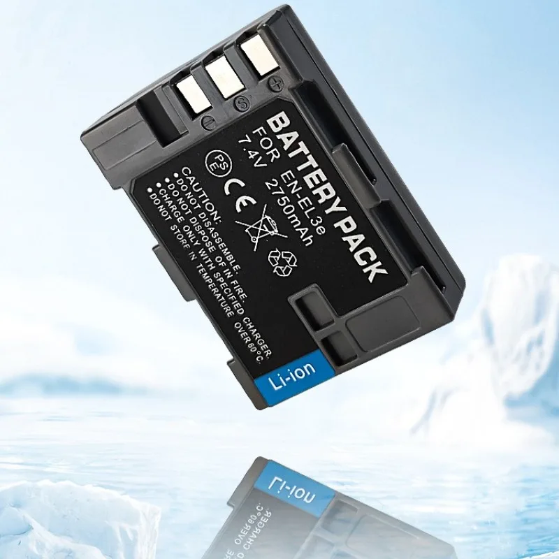 2750mAh EN-EL3E استبدال البطارية لنيكون D300S D90 D700 D300 D80 D200 D50 D70S DSLR كاميرا فك تشفير كامل