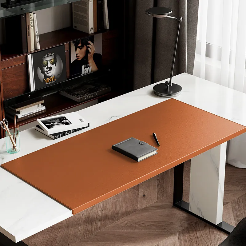 Large Mouse Pad for Office Desk Premium Leather Desk Mat for Laptop/Keyboard Minimalist Writing Surface Non Slip Desk Protector