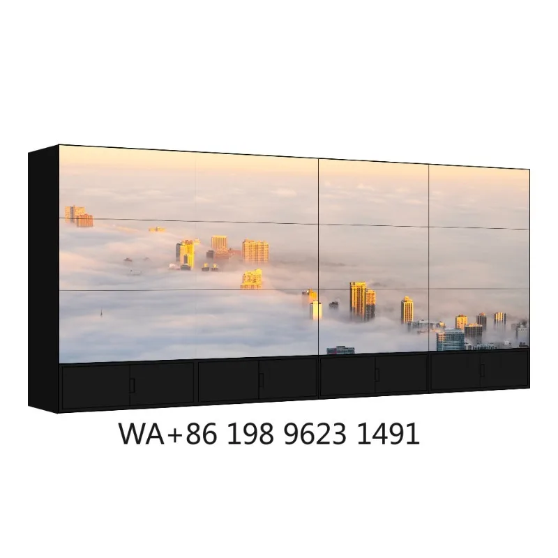 75 Inch 4K Splicing LCD Panel High Definition Digital Signage Video Wall Large LED Screen for Commercial Advertising