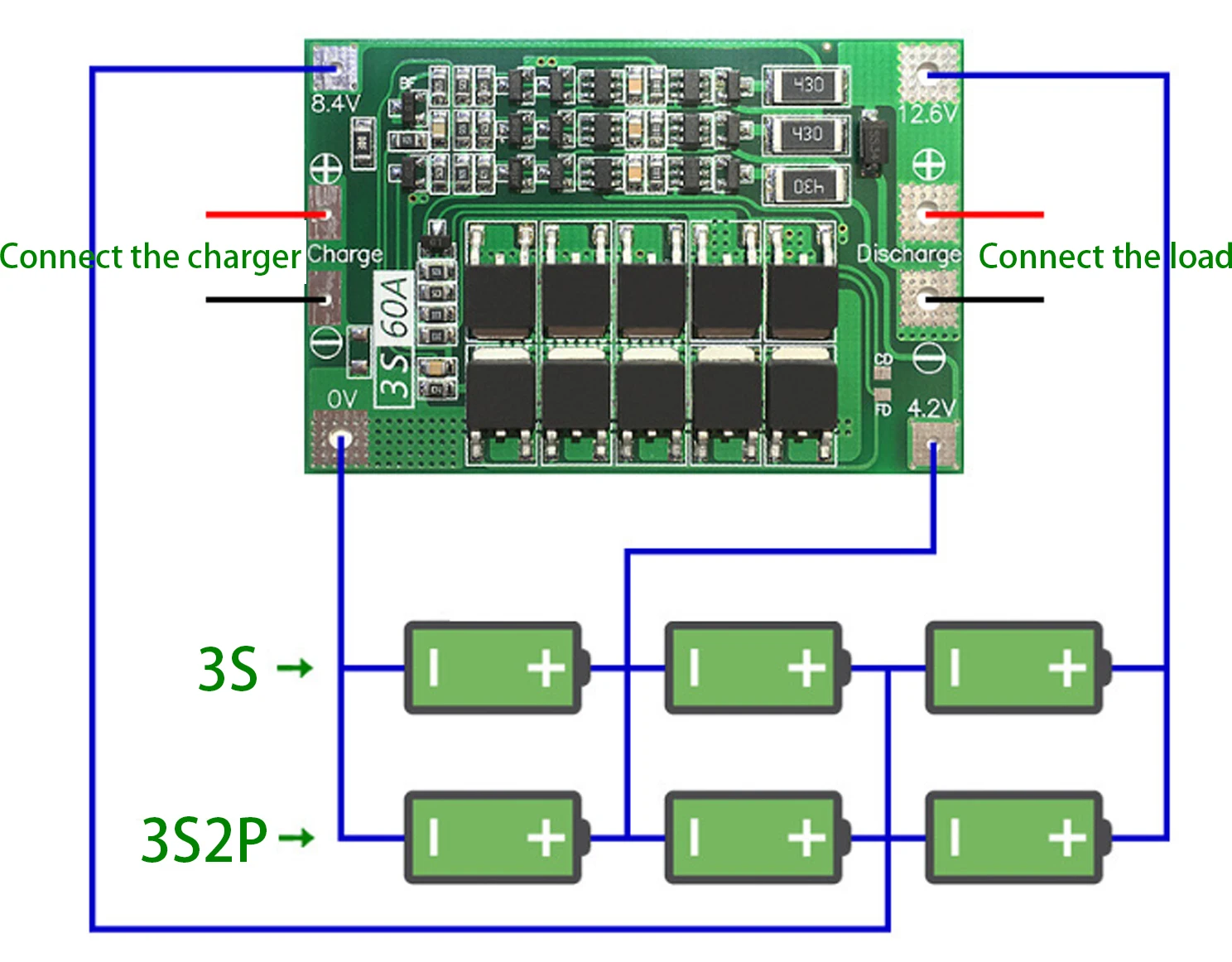 3S 4S Li-Ion Lithium-Akku 18650 Lade- und Schutzplatine BMS 20A 25A 40A 60A mit verbessertem Balancing für Bohrmaschinen – Detail 10