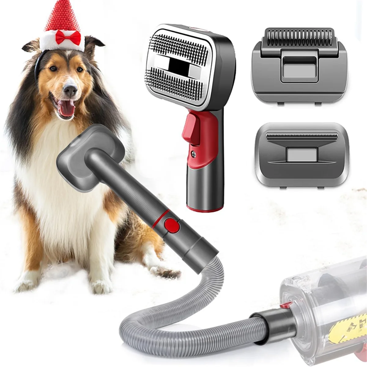 Pet Dog Grooming Kit for Dyson Vacuum V7 V8 V10 V11 V12 V15,Dog Deshedding Brush Attachment for Shedding Grooming