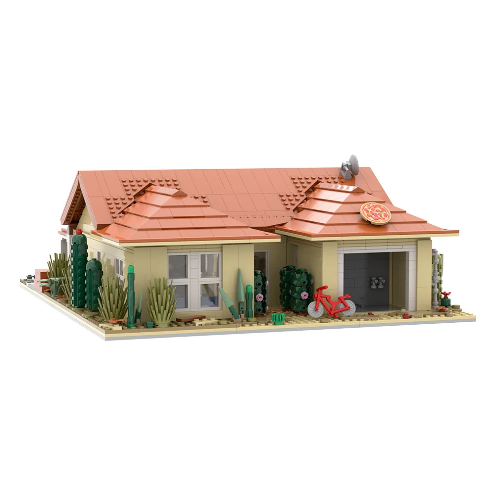 MOC Breaking Bad Walter White House Building Blocks 2417PCS Kit Toy Classic Movie Detached Villa Adult Christmas Gift