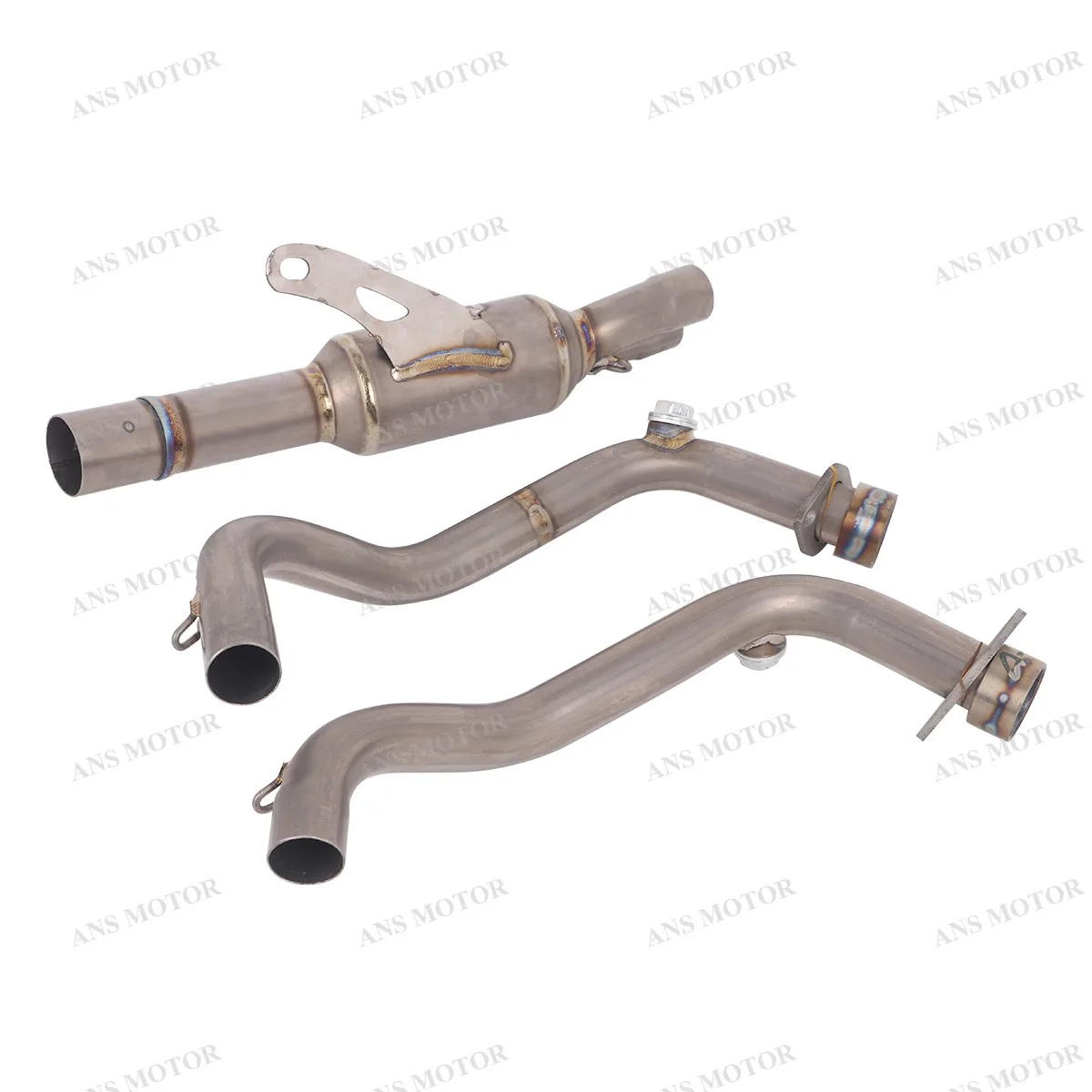 For VOGE DS525X DS500X All Years Motorcycle Exhaust Front Link Pipe Escape System Slip On DS525X Exhaust Header Titanium