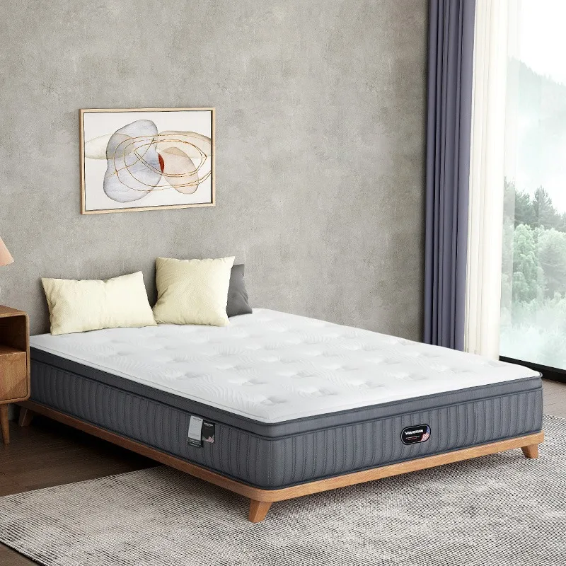 Matelas en mousse à ressorts ensachés de qualité supérieure pour hôtel 5 étoiles, taille double, matelas de lit compressé enroulé en boîte