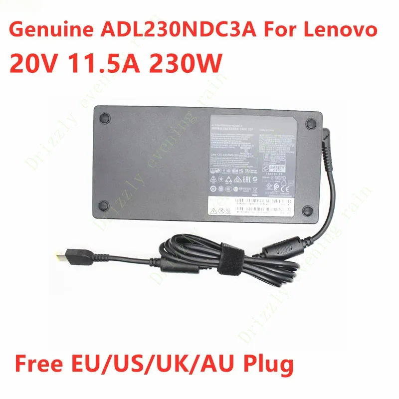 Genuine adl230ndc3a 230W 20V 11.5a adl230nlc3a AC adapter for Lenovo ThinkPad y740 y7000p P50 P51 p70 p71 laptop power charger