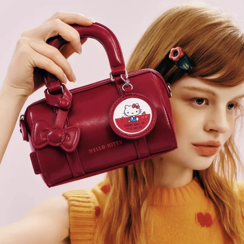 

Hello Kitty Makeup Bag Versatile Women Accessories Large Capacity Cute Anime Handheld Single Shoulder Kawaii Girl Gift Wholesale