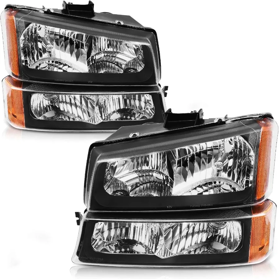 

Headlight Assembly Compatible with 20032007 Chevy Silverado Avalanche 1500 1500HD 2500 2500HD 3500 Classic Pickup Headlamp Repl