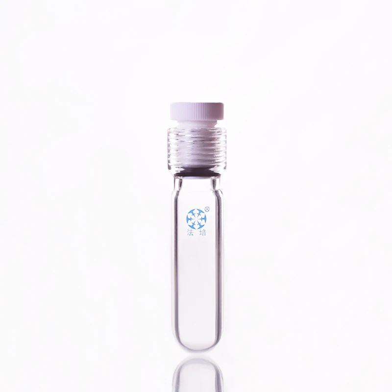 

FAPEI Thick-walled pressure bottle 25mL,Outside diameter 25mm,Effective length 95mm,Female thread 25mm with PTFE thread plug