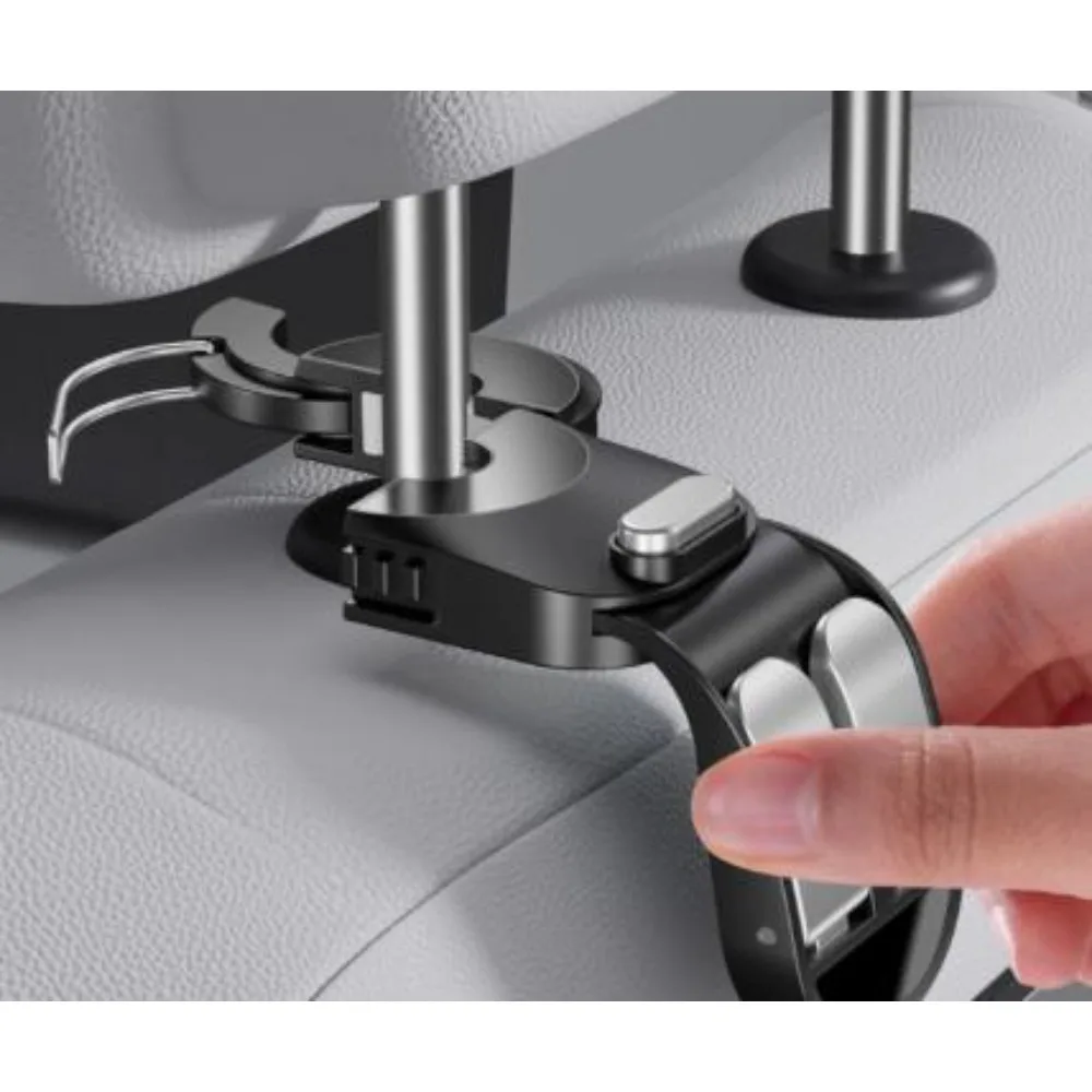 Interior Accessories for Xpeng GX Multifunctional Car Seatbacks Concealed Mount Hook White Black Parts 1pc 2pcs