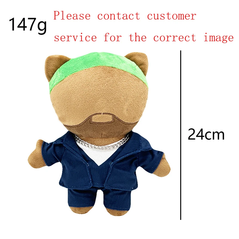 Boneco de Pelúcia Frank Deep Blue Set Boy Green Hair, Brinquedo de Pelúcia Fofo para Meninos e Meninas, Presente para Fãs Colecionadores