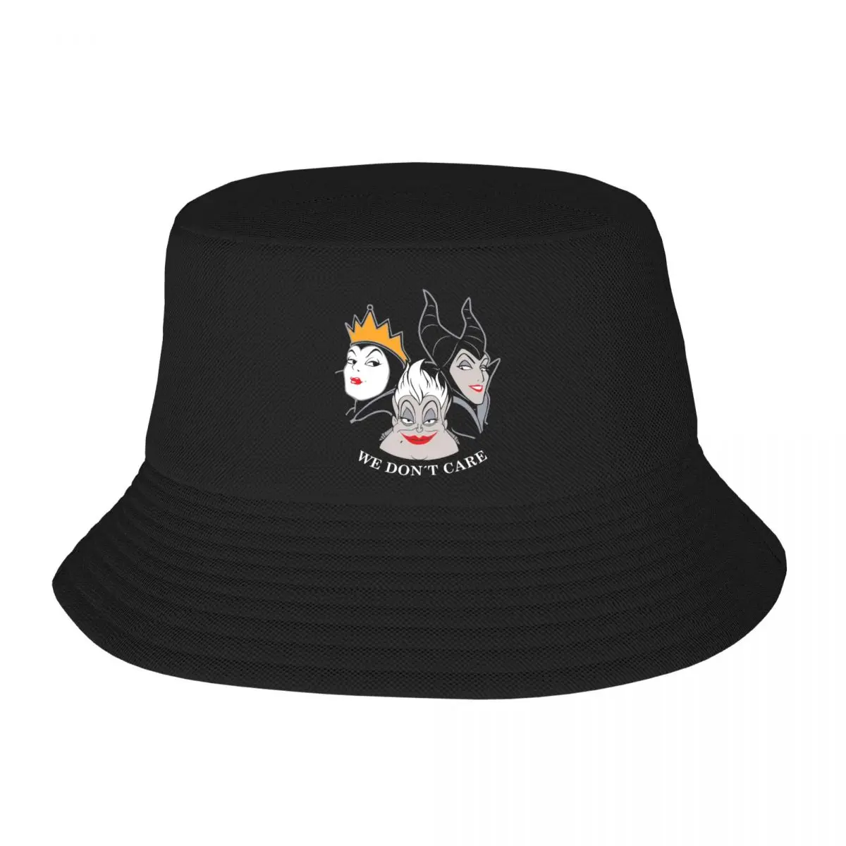 Unisex Harajuku Villains Maleficent Evil Queen Bucket Hat Accessories Cartoon Bob Hat For Vocation Getaway Headwear Lightweight