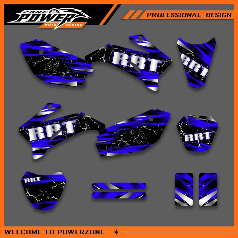 Powerzone Graphics For YAMAHA TTR110 2008- 2021 TTR 110 110CC Decals Stickers Motorcycle  Background Custom Design 002