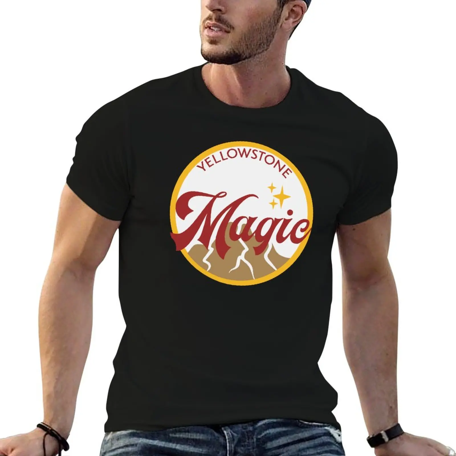 Yellowstone Magic Logo T-Shirt Big and Tall Loose Fit T-Shirt
