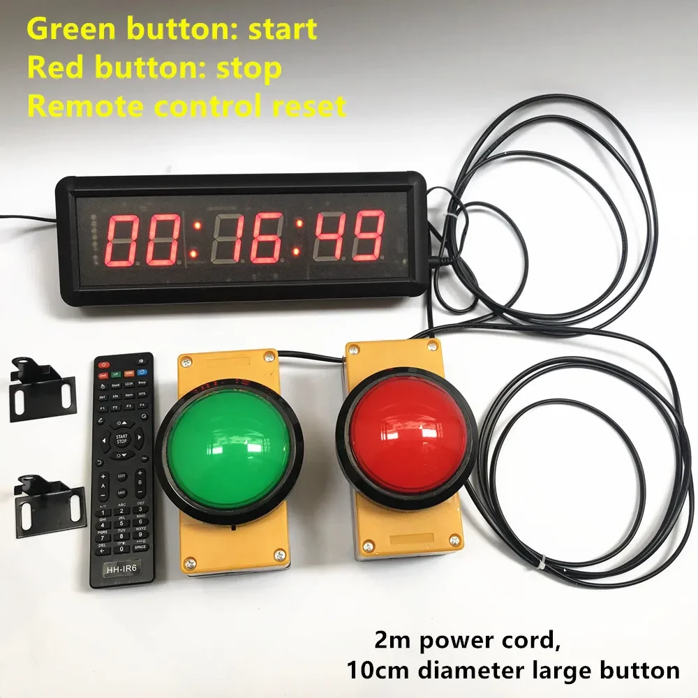 NONE Multifunktionale Tastensteuerung, LED-Timer, Wettkampftraining, Stoppuhr, Zähler, Sprachtimer, Countdown-Aktivitätstimer 3