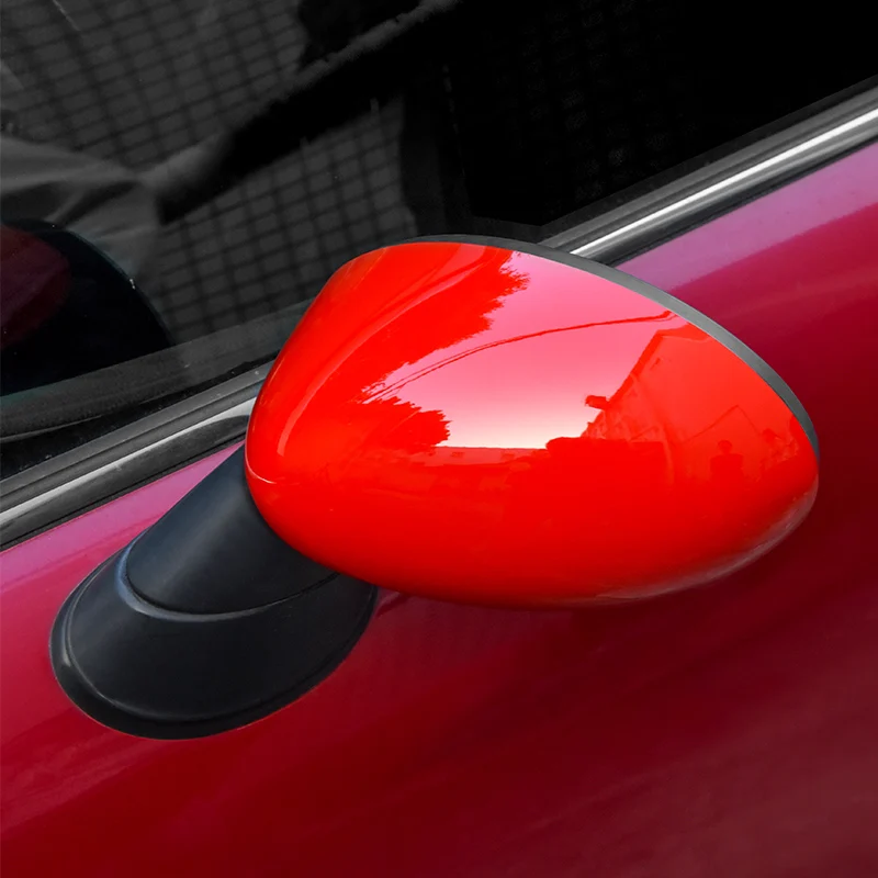 

2pcs Auto Side Exterior Rearview Mirror Cover Caps 3D Car Stickers for Mini Cooper R50 R52 R53 LHD RHD Replacement Accessories