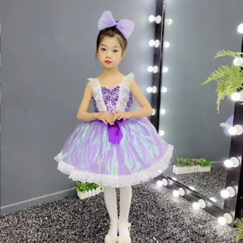 Costume Cosplay de la Journée des Enfants, Robe de Princesse avec Paillettes et Robe en Tulle pour Bol, Spectacle de brev, Activités de Maternelle