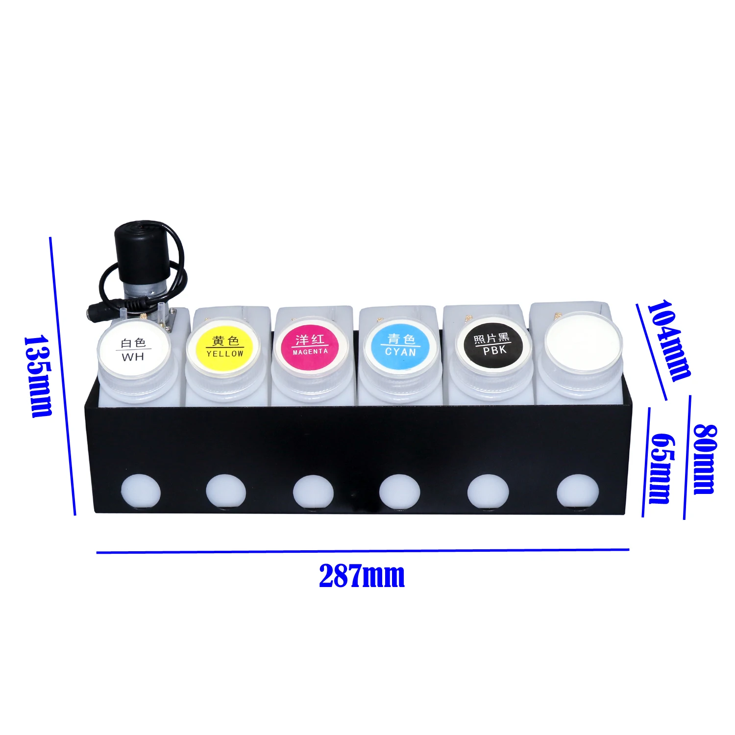 L1800 Dtf sistem tinta, sistem suplai tinta terus menerus L800 L801 L805 L810 L850 Ciss dengan Motor Dtf