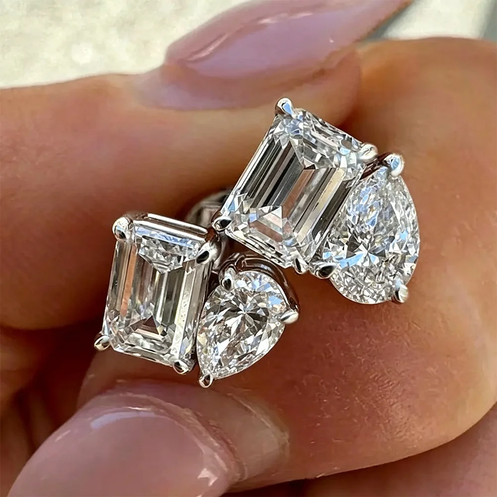 Thumbnail 4 - #53 Compare Moissanite Stud Earrings Before You Buy