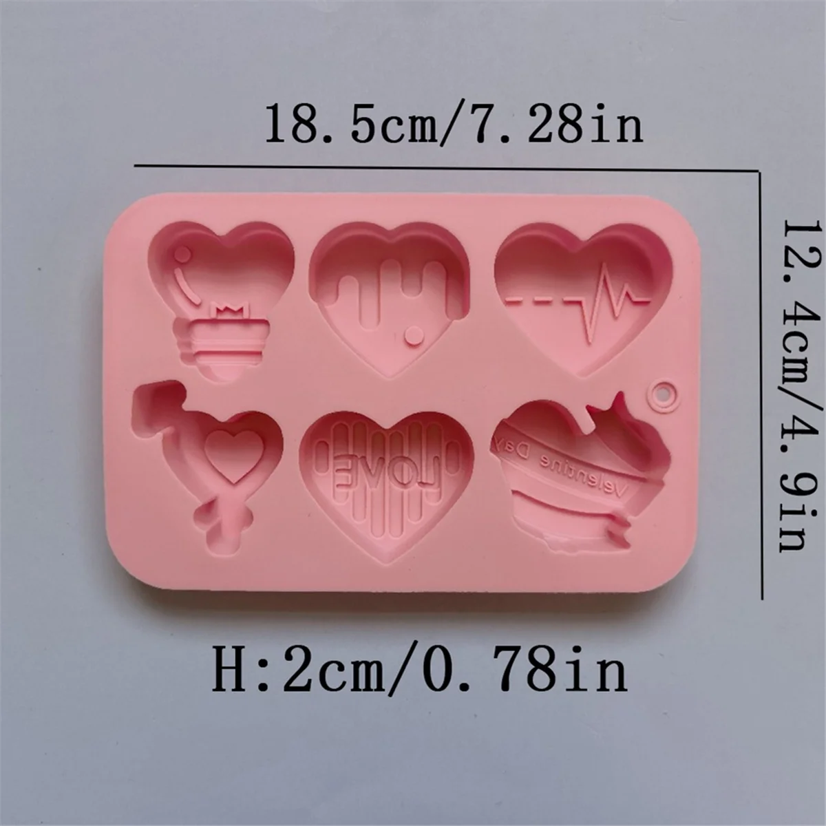 Love Heart Chocolate Silicone Mold Candy Biscuit Mould Love Ice Tray Baking Tool Gift Love Fondant Cake Candle Mold