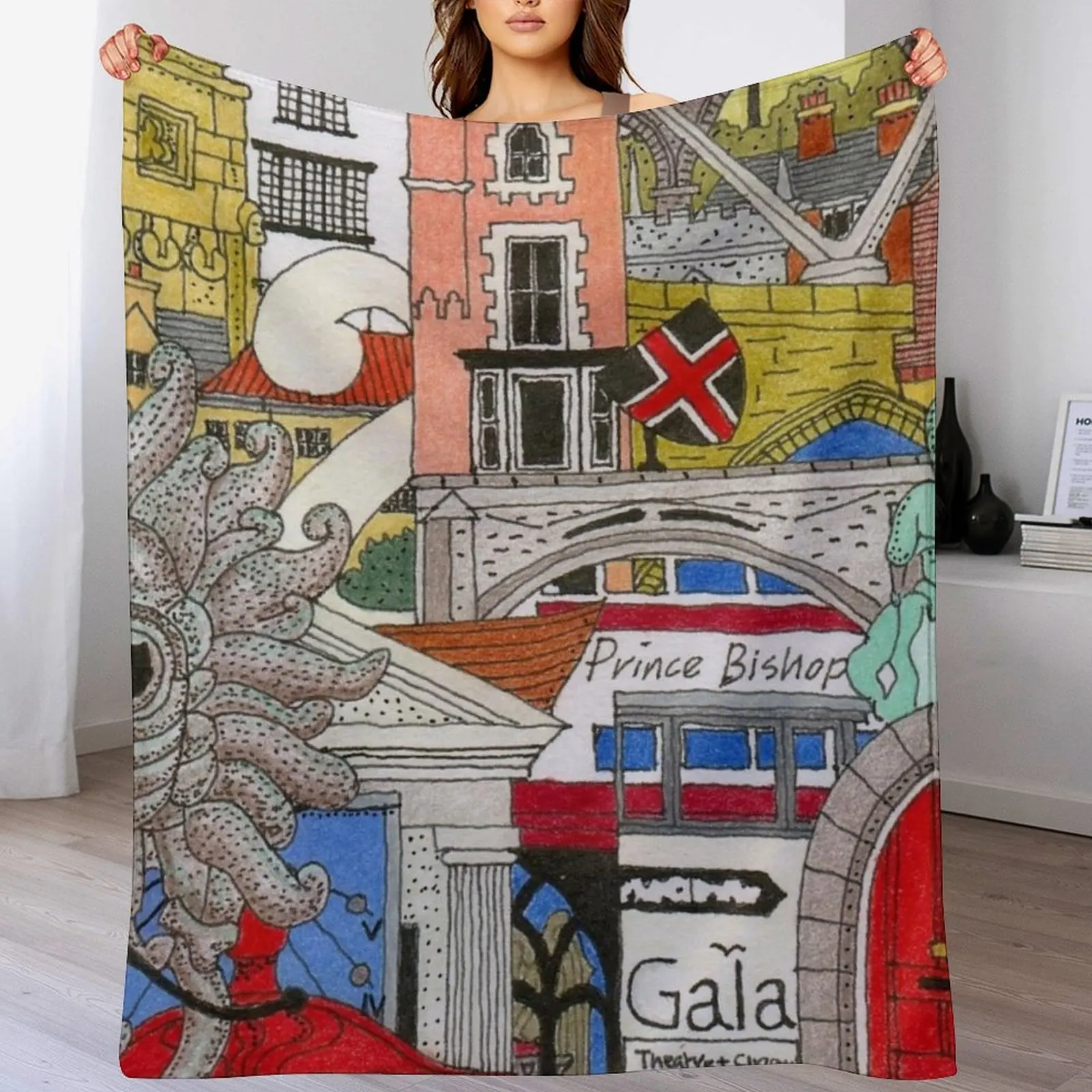 

DURHAM 1 Throw Blanket manga Flannel Fabric Picnic cosplay anime Blankets