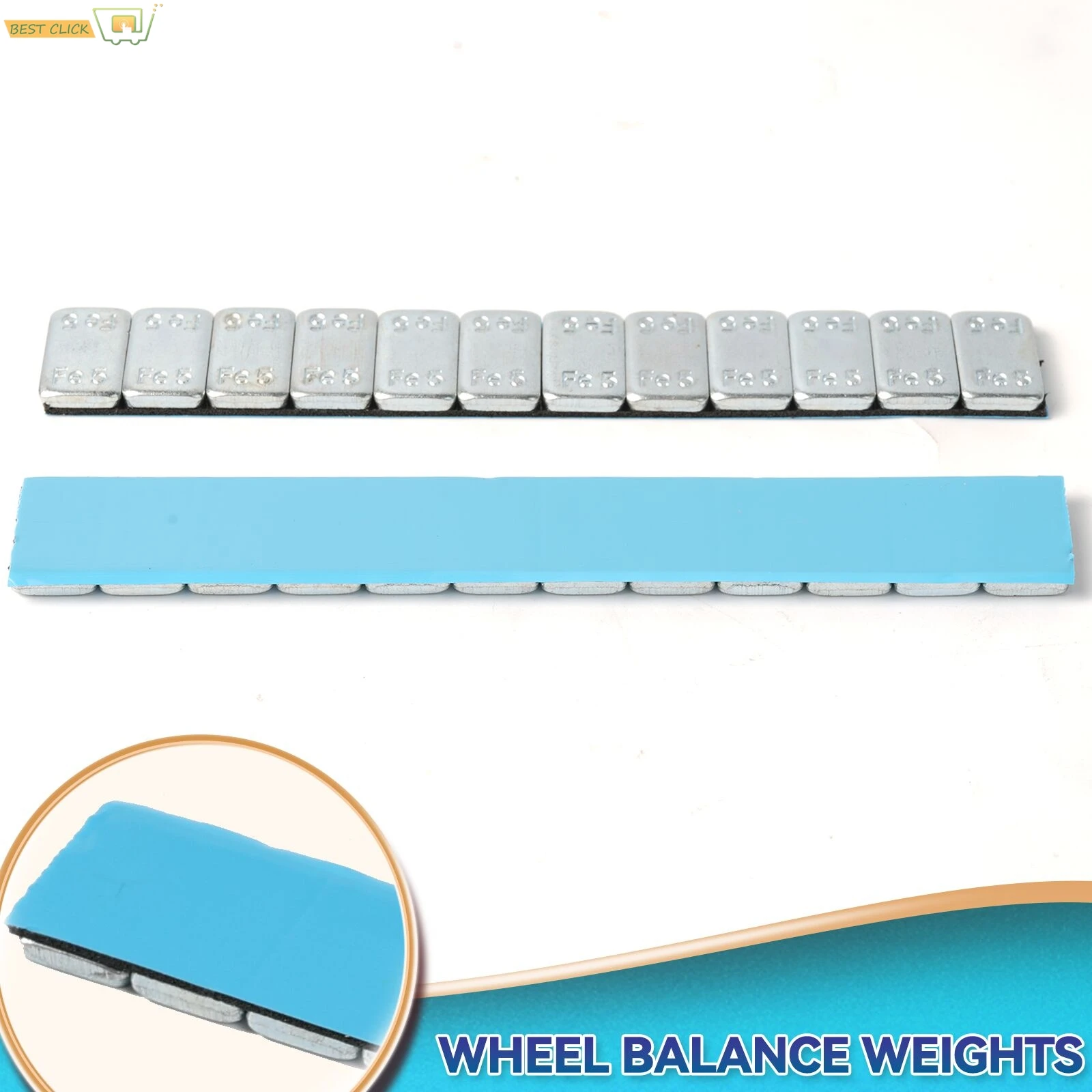 

Wheel Balance Weight Tire Adhesive Iron Universal 5g Tyre Hub Block 24Pcs/lot Stick-On Tools For Car Motorcycle Bike Automobile