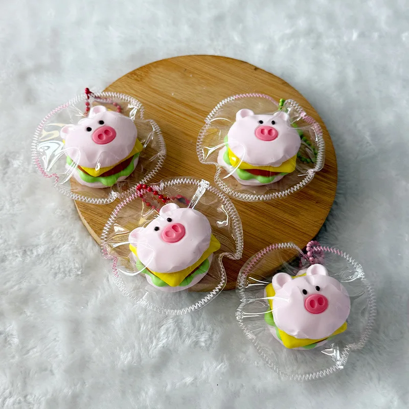 Miękkie, ręcznie robione silikonowe zabawki antystresowe w kształcie prosiaczka, wolno powracające do kształtu, redukujące stres, do ściskania, zabawki kompresyjne, prezent świąteczny dla dzieci.
