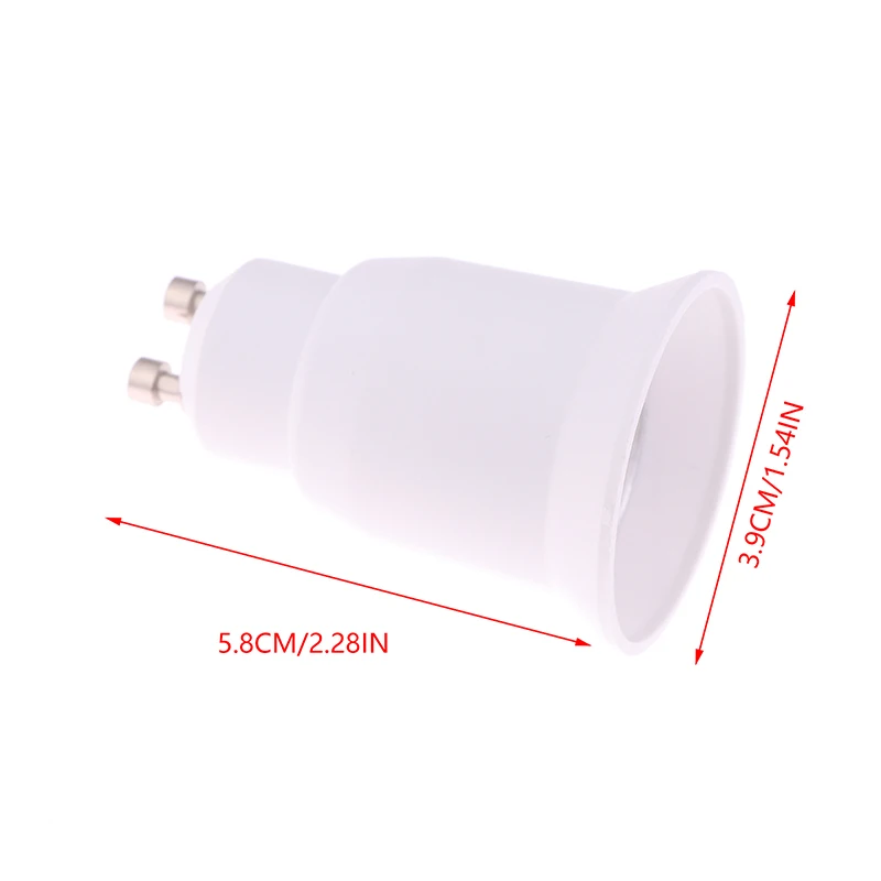 1Pc GU10 do E27 Adapter żarówki LED Uchwyt lampy Gniazdo konwertera Żarówka Uchwyt lampy Adapter Wtyczka Materiał PBT