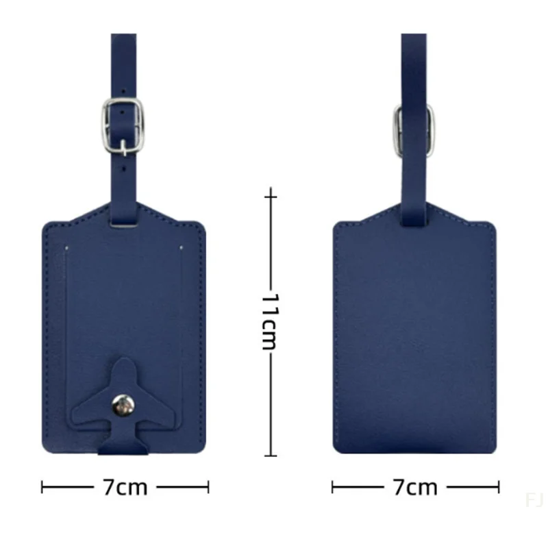 [YU] Etichetta per bagagli creativa in pelle PU Etichetta per bagagli ribaltabile anti-smarrimento per valigia da viaggio e da viaggio