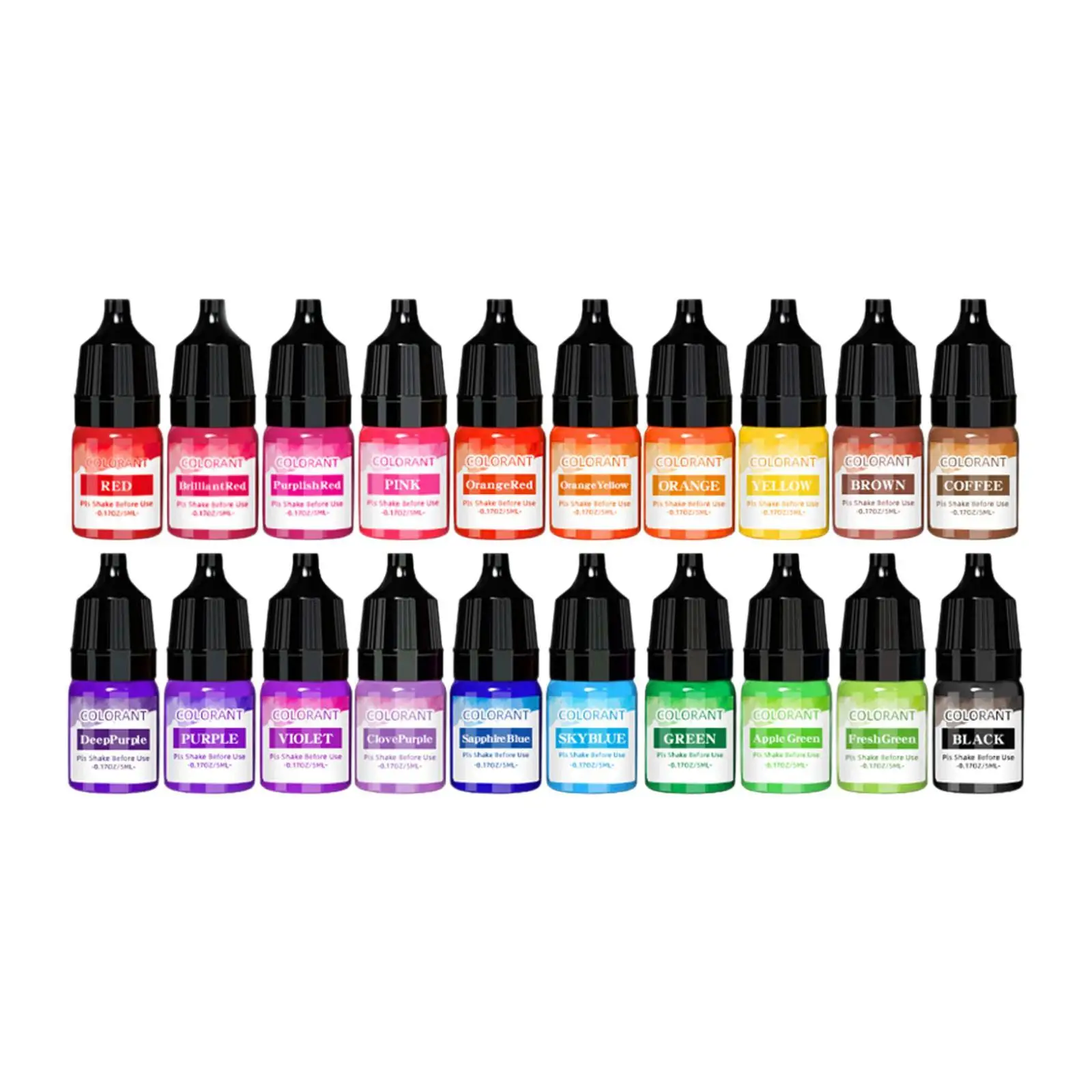 20 色キャンドル染料クラフトミツロウパラフィンワックスジェルワックス用に濃縮