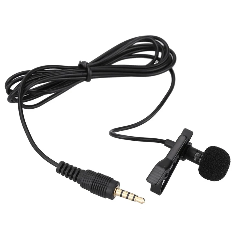 EY-510A Mini Wired Microphone Mic Portable/Clip-On Lapel Lavalier/Hands-Free/3.5Mm Jack Condenser For Iphone Ipad PC