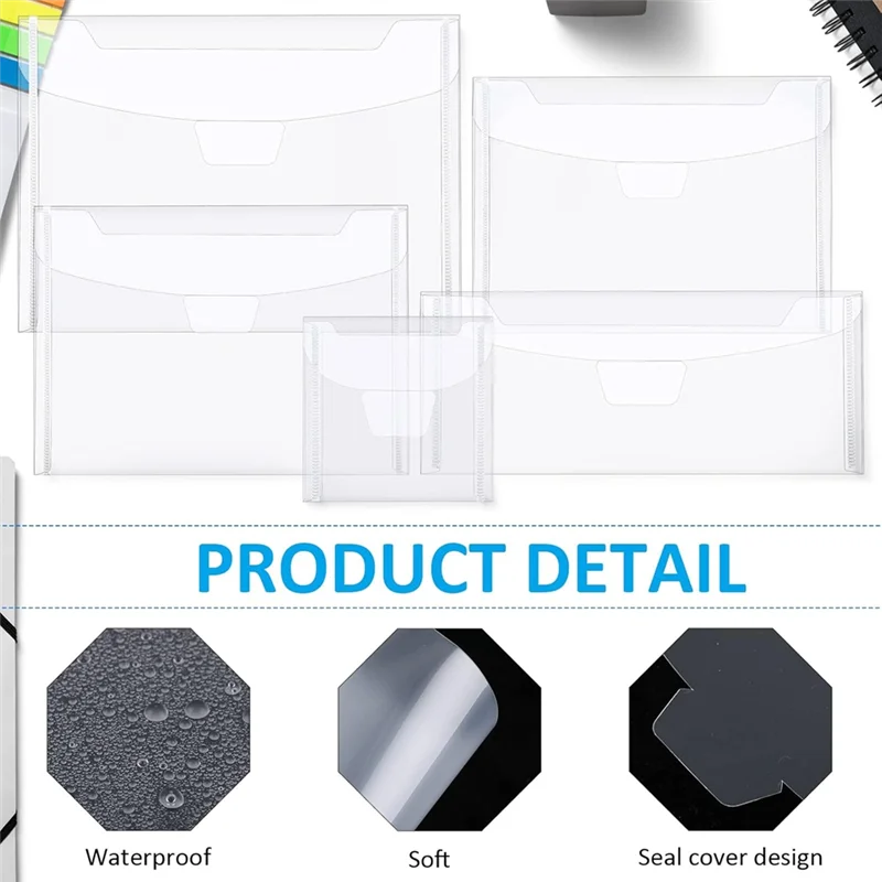 150-Pack Stamp And Die Storage Bag In 5 Sizes For Card Making And For Cutting Stencil–Includes Label Stickers