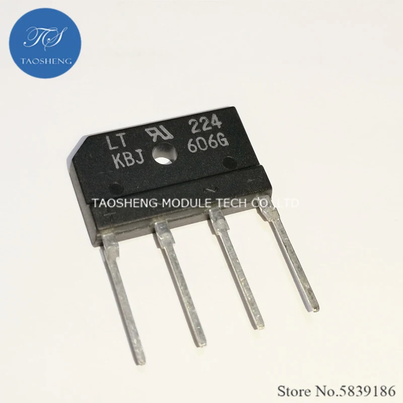 2pcs NEW AND ORIGINAL KBJ206G KBJ205G KBJ406G KBJ606=GBJ606 KBJ608=GBJ608 KBJ1006 KBPM306G