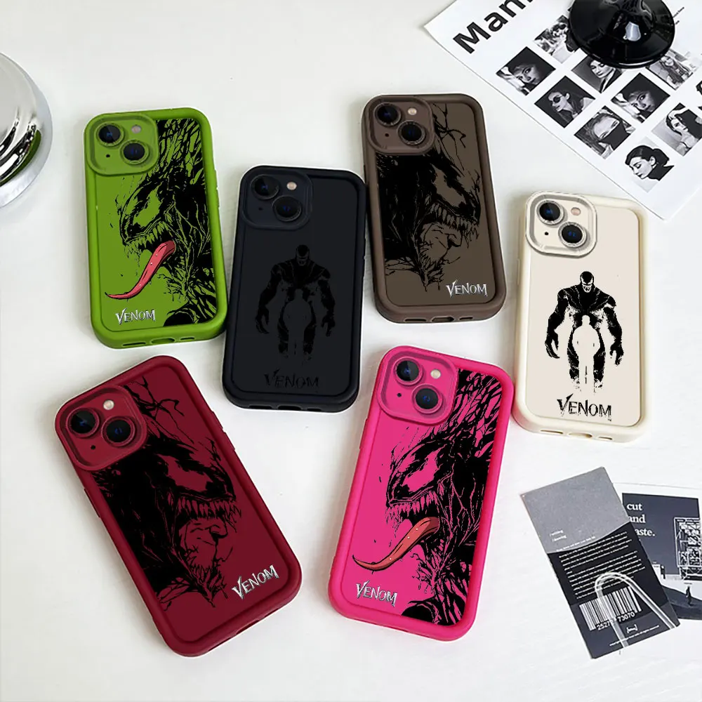 Marvel Balck Art Venom Case For Infinix Note Hot 40 30 Pro Vip 40I 30I 12G96 20 Play Smart 8 Tecno Camon Spark 10 20 Pro Cover