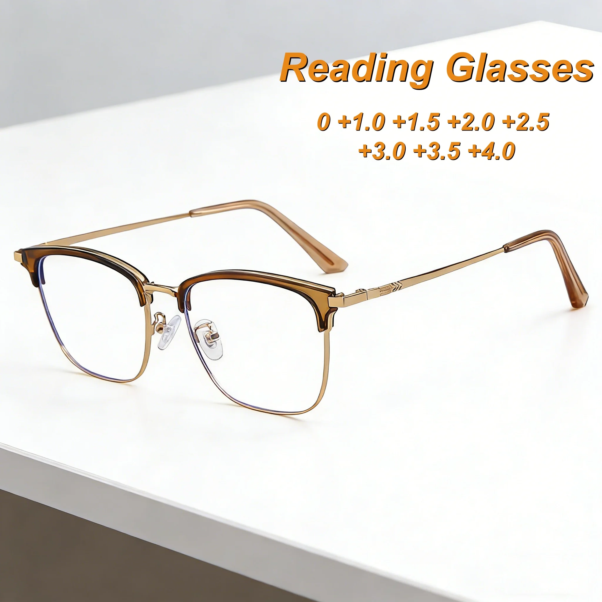 

Новые модные HD-очки для чтения для деловых мужчин: ультралегкие, нейтральные, высококачественные, универсальные, с защитой от синего света