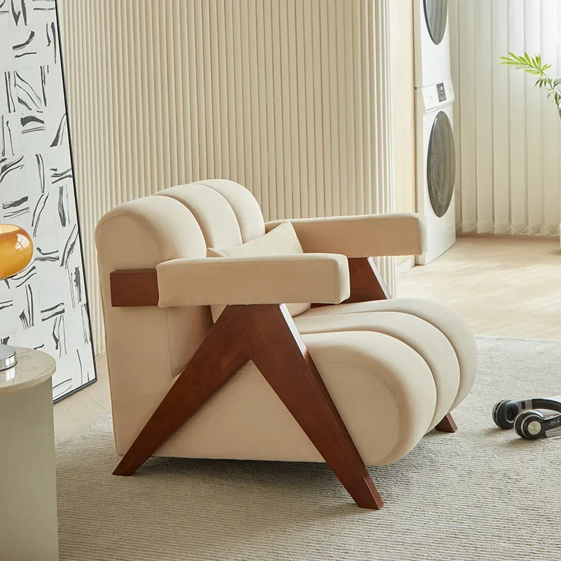 Wabi single sofa living room designer bed and breakfast chair bedroom