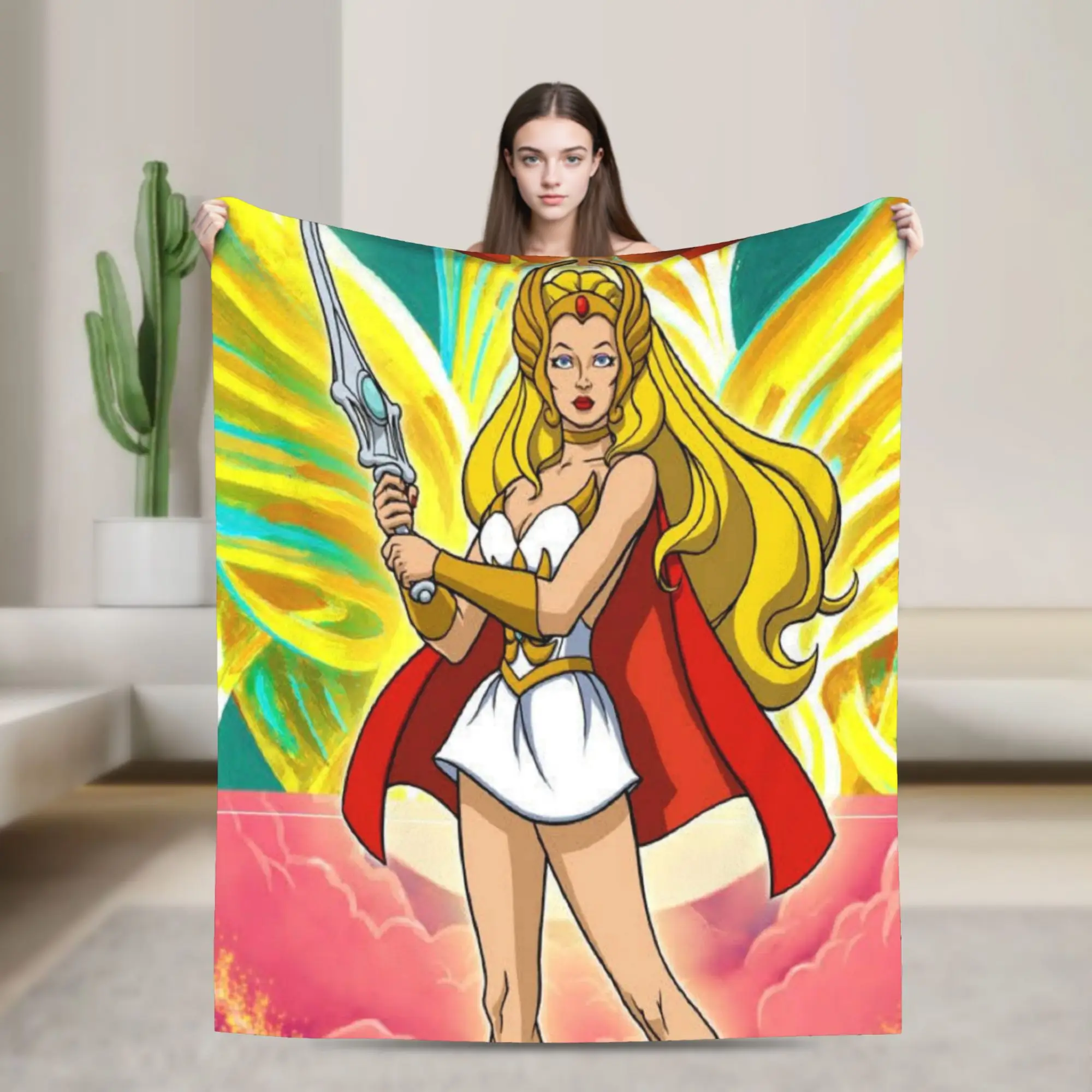 She-Ra and the Princesses of Power Accessories Blanket Lightweight Thin Fleece  Throw Blanket Cozy Quilt