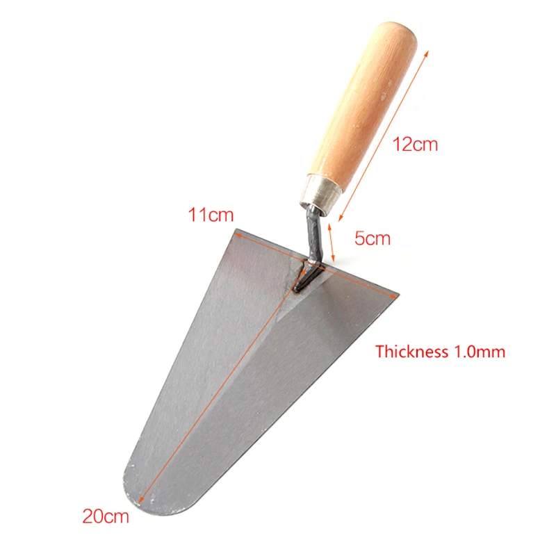 Stainless Steel Concrete Wall Plastering Hand Tool Finishing Trowel Spatula Construction Tools Float Margin Trowel Bucket