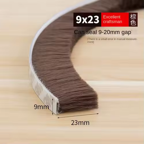 Self-adhesive Bristles Wool Pile Weatherstrip Door Window Brush Seal 7/9 X 5mm 9mm 12mm 15mm 23mm Warm Winter Gray White Brown - Image 26