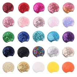 10Pairs/Lot Wholesale 3.7'' Sequin Mouse Ears For Children Glitter Festival Headband Birthday Party Girls DIY Hair Accessories