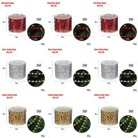 5M Christmas Tree Beads Three Of Colors Artificial Plastic Beads For Festival Party Wedding Christmas Tree 2025 Home Decor Props
