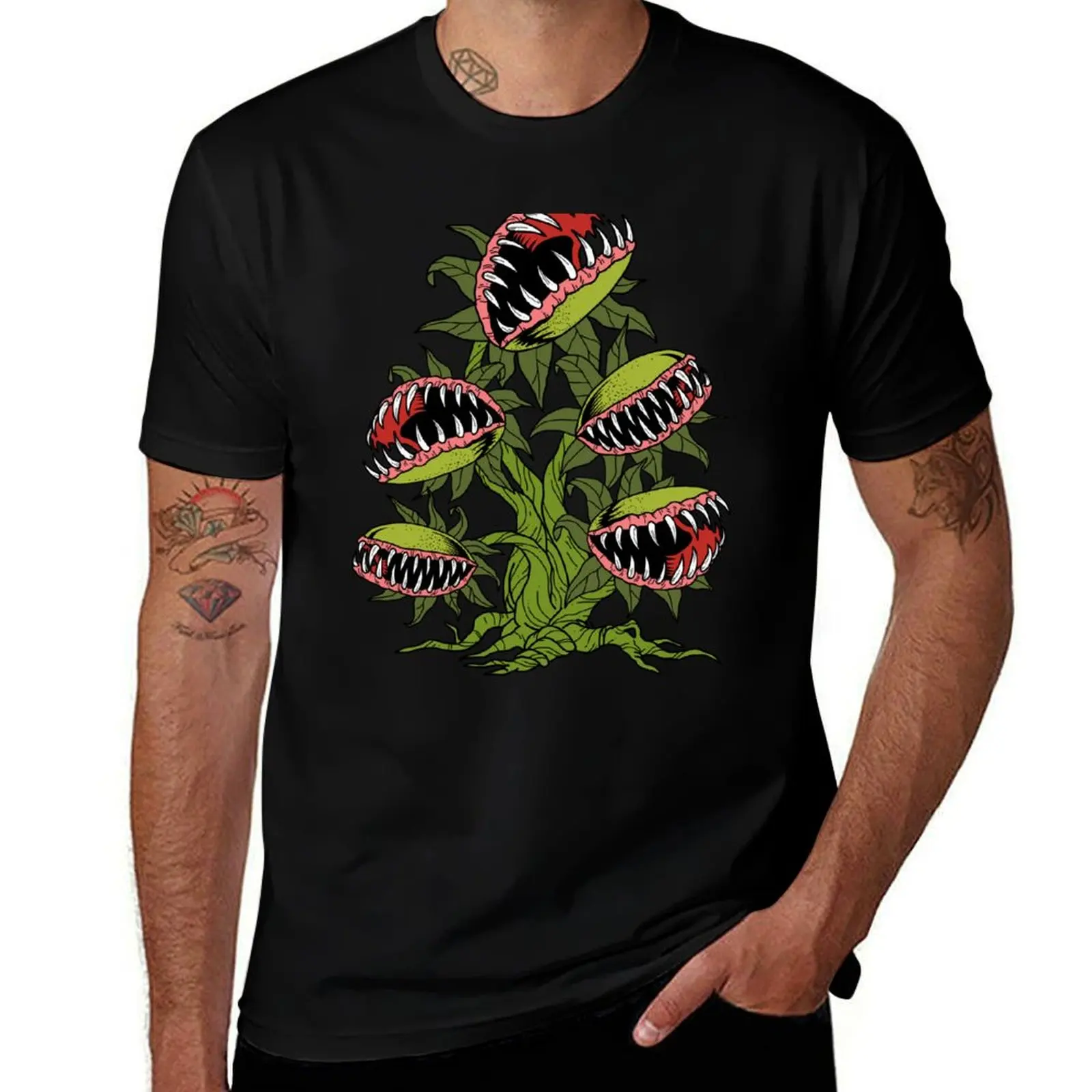 Carnivorous Plant Gifts Monster Venus Fly Trap T-Shirt vintage anime shirt Man t-shirt T-shirts oversize mens vintage t shirts