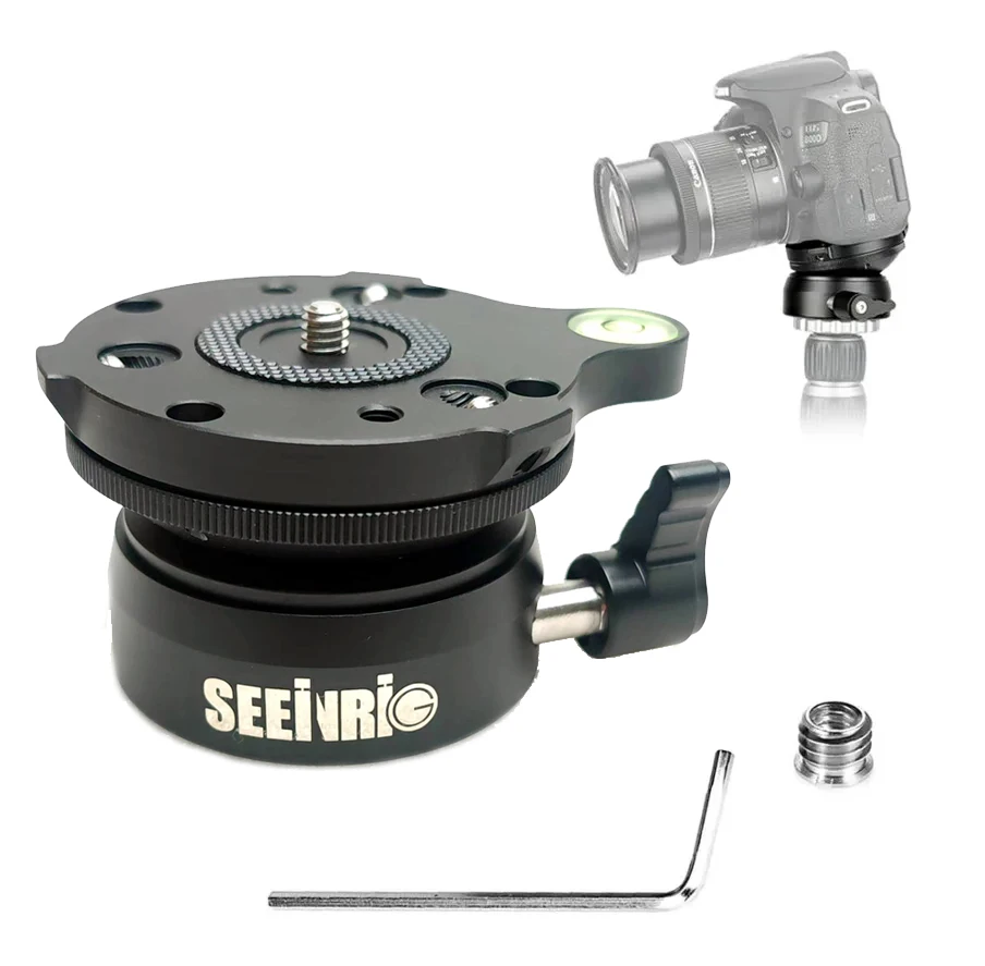 SEEINRIG DY-60N DSLR Tripod Head Leveling Base Level Horizontal Adjustment bexin ball head