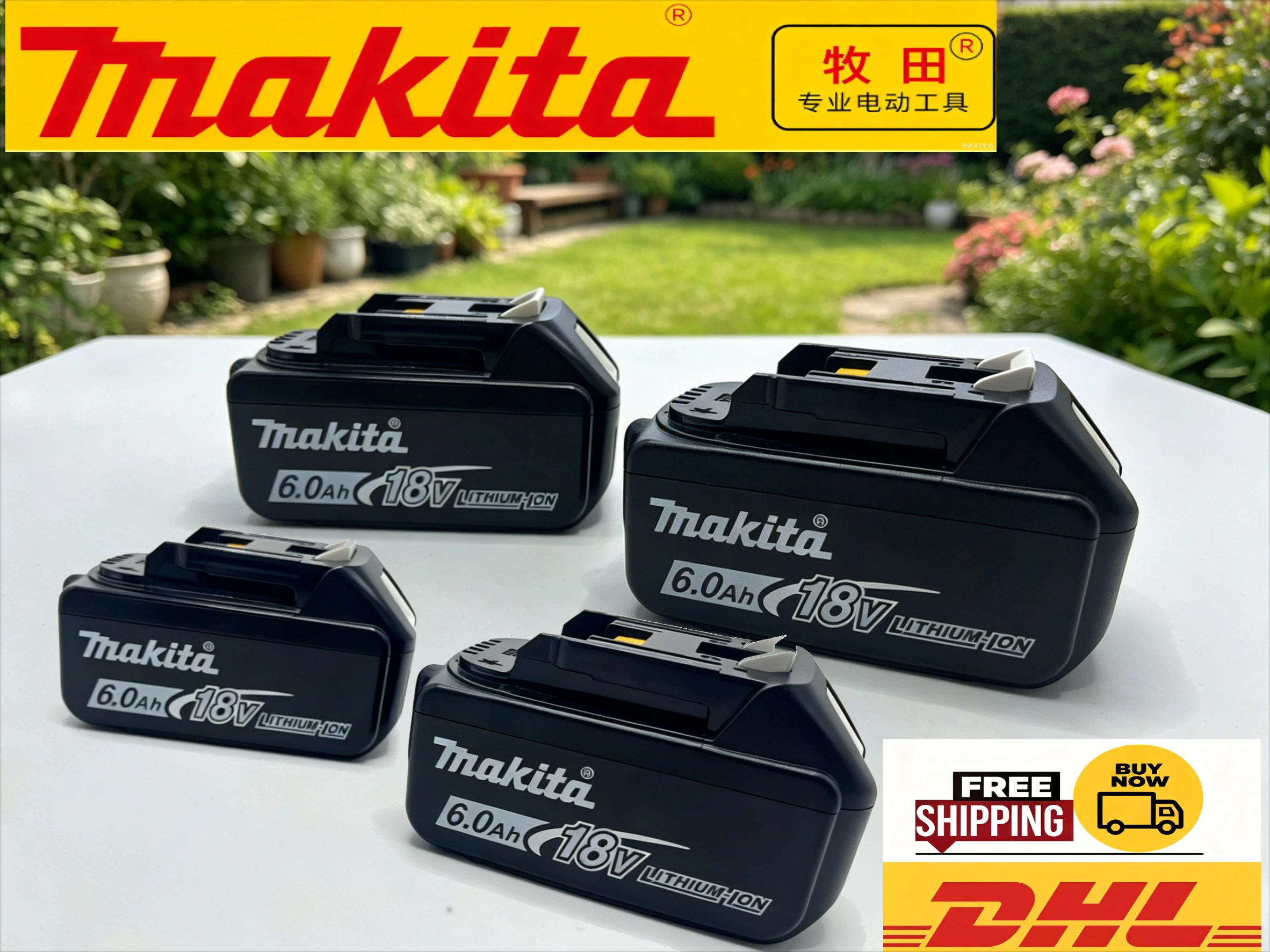 Authentic Makita 18V Battery 5.0Ah 6.0Ah Fits BL1850 BL1860B Stable Discharge High Performance Cordless Power Machinery