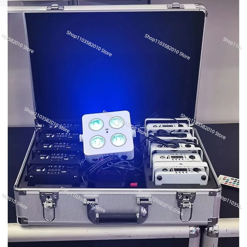 Маленький беспроводной светодиодный прожектор 4x18W для сцены с удобной функцией работы от батареек