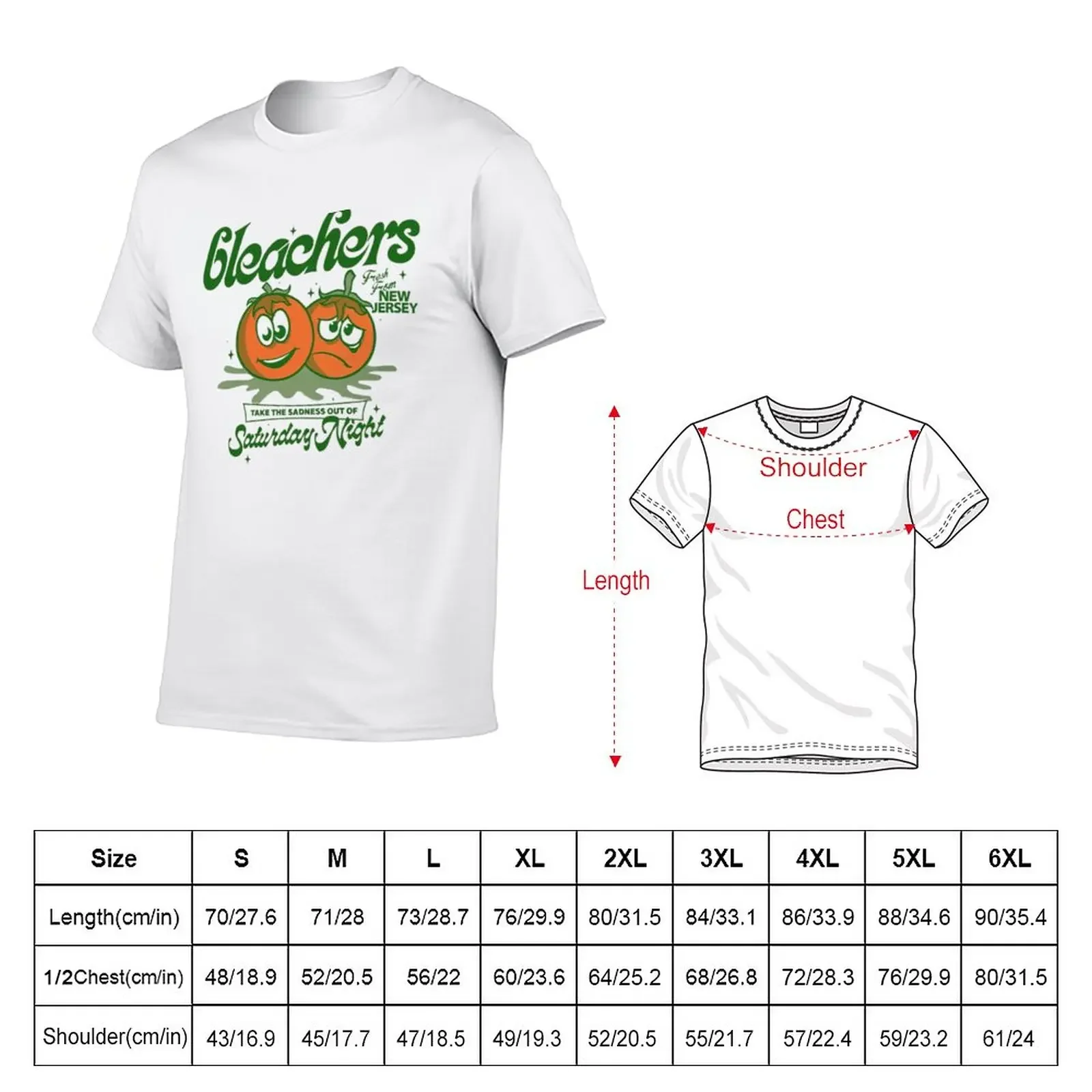 bleachers T-Shirt sports fans oversizeds heavy weight t shirts for men