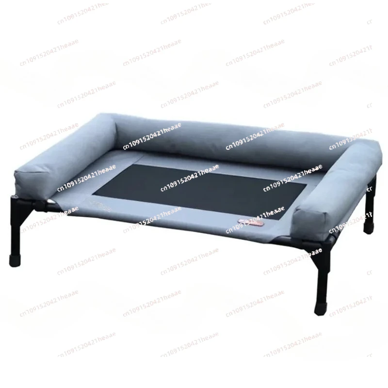Suitable for Large elevated    portable resistant outdoor kennel with non slip foot pedal  bed
