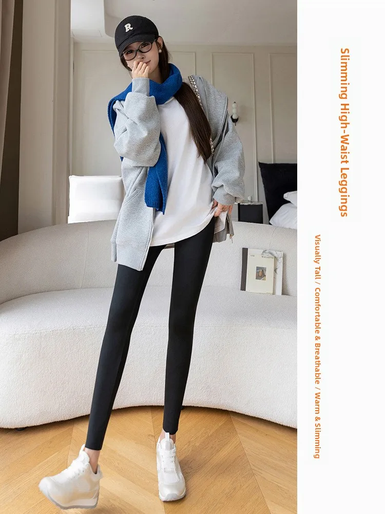 

Женские утепленные флисовые брюки для йоги с высокой талией, осенне-зимние, утягивающие, больших размеров, теплые, с защитой коленей