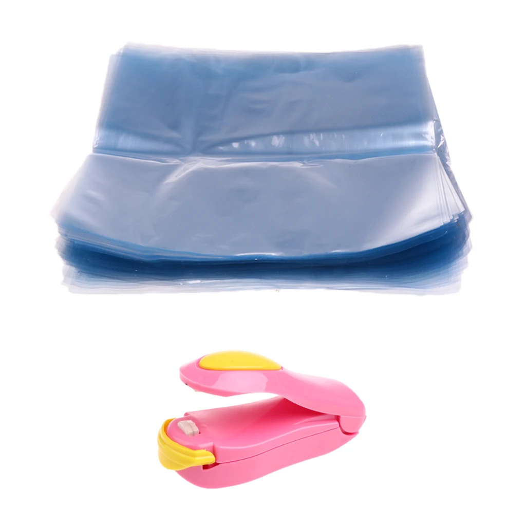 200 قطعة من أكياس التغليف المنكمشة آلة فيلم PVC للحرف اليدوية لزجاجات الحمام والصابون