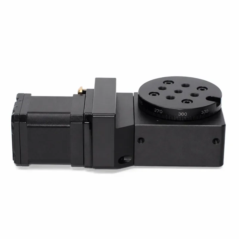 Electric Rotary Stage 60mm Diameter Precision Indexing Table 360 Degree Turntable Pan Tilt High Accuracy Motorized Rotation